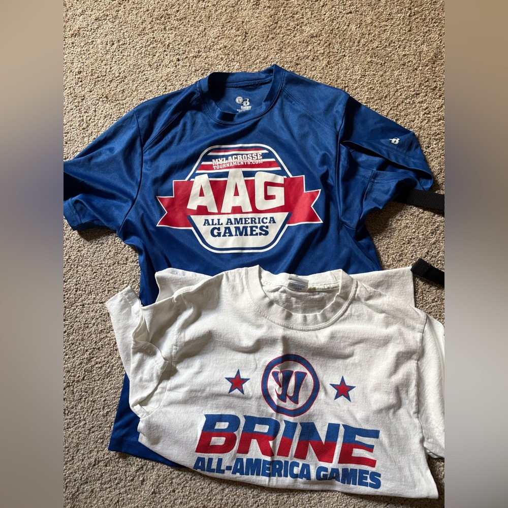 Bundle two All America games tshirt. Brine